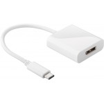 Adaptor DisplayPort mama - USB-C tata 0.2m alb, Goobay