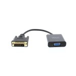 Cablu adaptor DVI-D 24+1p tata - VGA mama 15cm Well Cablu adaptor DVI-D 24+1p tata - VGA mama 15cm Well