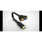 Cablu adaptor HDMI la VGA 15cm, Well
