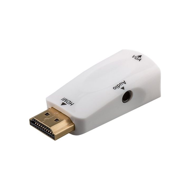 Adaptor HDMI tata - VGA mama si 3.5mm jack, Goobay