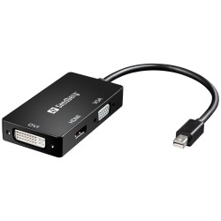 Adaptor Mini DisplayPort - HDMI+DVI+VGA Sandberg 509-12