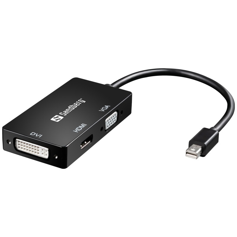 Adaptor Mini DisplayPort - HDMI+DVI+VGA Sandberg 509-12