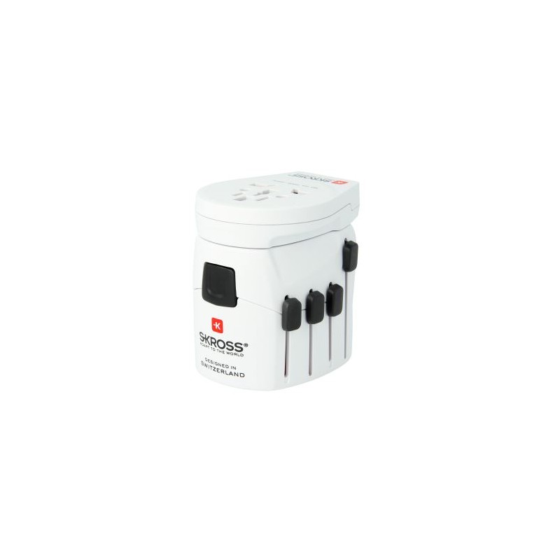 Adaptor priza universal Skross Pro World USB 1.302535 Adaptor priza universal Skross Pro World USB 1.302535