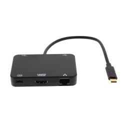 Adaptor USB-C - HDMI 4K, Gigabit Ethernet, 2x USB3.0, USB-C PD Well