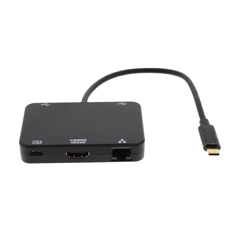 Adaptor USB-C - HDMI 4K, Gigabit Ethernet, 2x USB3.0, USB-C PD Well Adaptor USB-C - HDMI 4K, Gigabit Ethernet, 2x USB3.0, USB-C PD Well