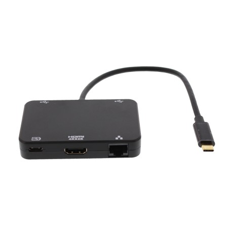 Adaptor USB-C - HDMI 4K, Gigabit Ethernet, 2x USB3.0, USB-C PD Well