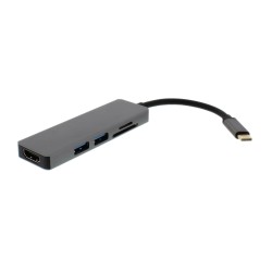 Adaptor USB-C - HDMI, 2xUSB3.0, cititor card