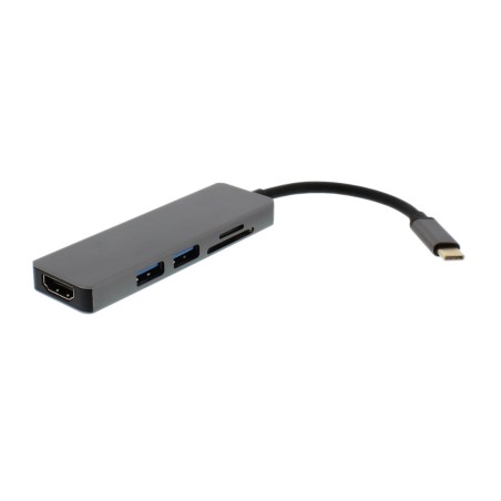Adaptor USB-C - HDMI, 2xUSB3.0, cititor card