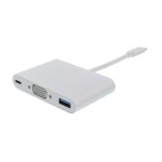 Adaptor USB-C 3.1 - VGA, USB3.0, USB-C PD Adaptor USB-C 3.1 - VGA, USB3.0, USB-C PD