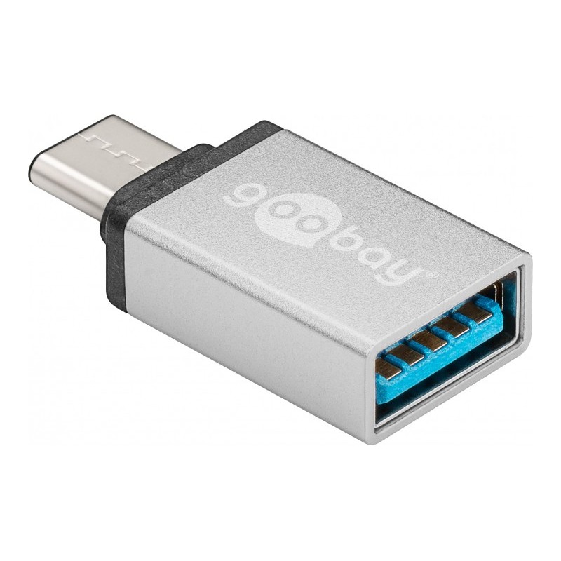 Adaptor USB-C tata - USB3.0 mama argintiu Goobay