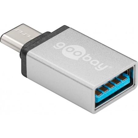 Adaptor USB-C tata - USB3.0 mama argintiu Goobay