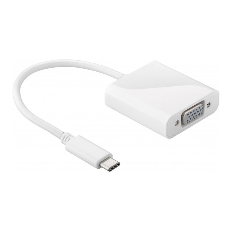 Adaptor VGA mama - USB-C tata 0.2m alb