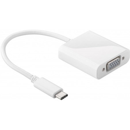 Adaptor VGA mama - USB-C tata 0.2m alb