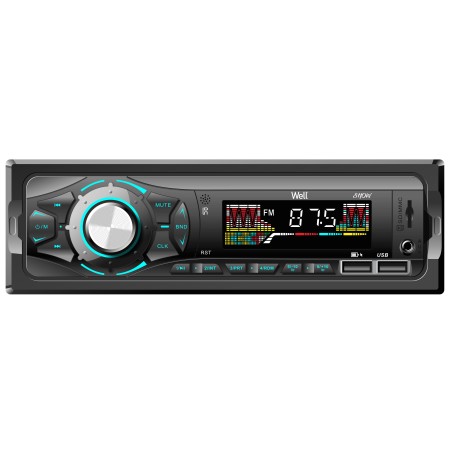 Radio auto Well Show, Bluetooth, Slot USB si SD, 4x40W, resigilat