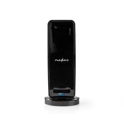 Antena HDTV de interior Nedis, 0 - 15 km, 28 dB, FM / VHF / UHF, negru