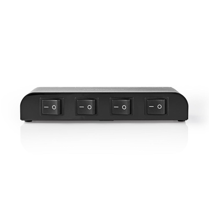 Comutator difuzoare, 4 sensuri, 200W, negru, Nedis Comutator difuzoare, 4 sensuri, 200W, negru, Nedis