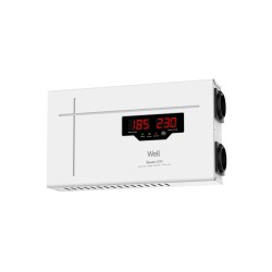 Stabilizator automat de tensiune cu releu 500VA/300W, alb, Well