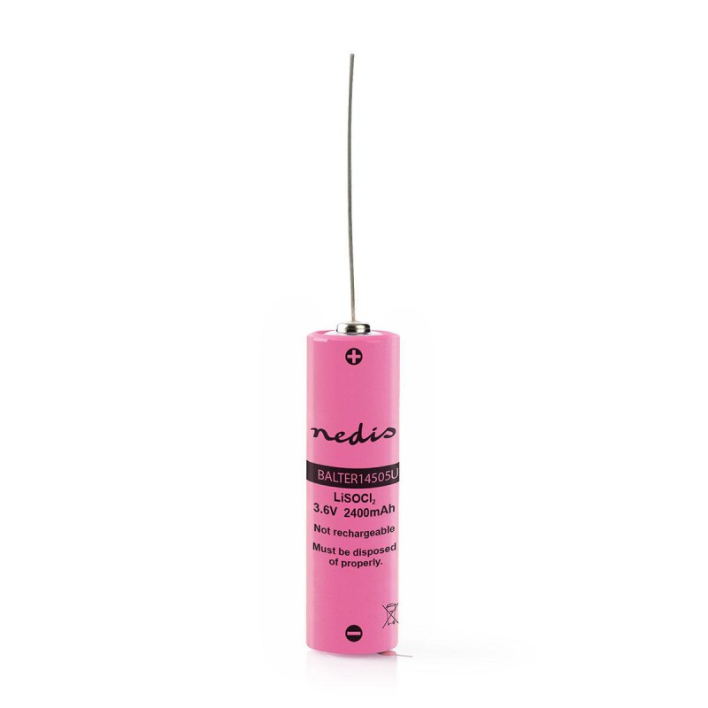 Baterie Litiu ER14505 Nedis 3.6 V 2400 mAh cu fir Baterie Litiu ER14505 Nedis 3.6 V 2400 mAh cu fir