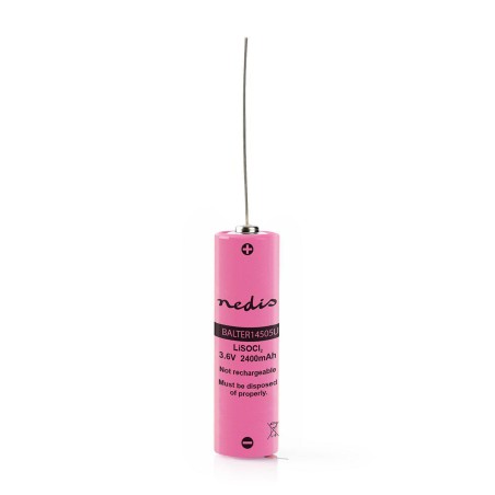 Baterie Litiu ER14505 Nedis 3.6 V 2400 mAh cu fir