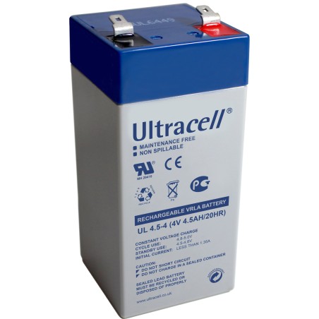 Acumulator plumb acid Ultracell 4V4.5Ah, terminal F1