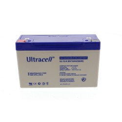 Acumulator plumb acid Ultracell 6V 12Ah, terminal F1