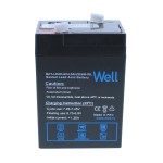 Acumulator plumb acid Well 6V 4.5AH, terminal T1 Acumulator plumb acid Well 6V 4.5AH, terminal T1