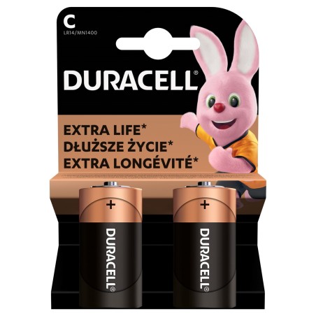 Baterie alcalina Duracell Basic R14 (C) 2 buc/blister