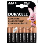 Baterie alcalina Duracell Basic R3 (AAA) 8 buc/blister