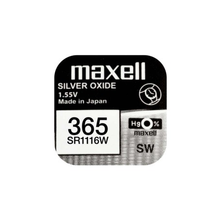 Baterie ceas Maxell SR1116W V365 S35 1.55V, oxid de argint, 10buc/cutie