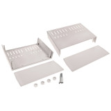 Cutii - Carcase, Carcasă cu panou ventilată X:294mm Y:217mm Z:120mm gri Z-39/J -1, dioda.ro