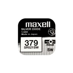 Baterie ceas Maxell SR521SW V379 AG0 1.55V, oxid de argint, 10buc/cutie