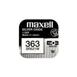 Baterie ceas Maxell SR621W V363 1.55V, oxid de argint, 10buc/cutie