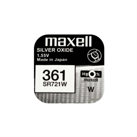 Baterie ceas Maxell SR721W V361 SR58 1.55V, oxid de argint, 10buc/cutie