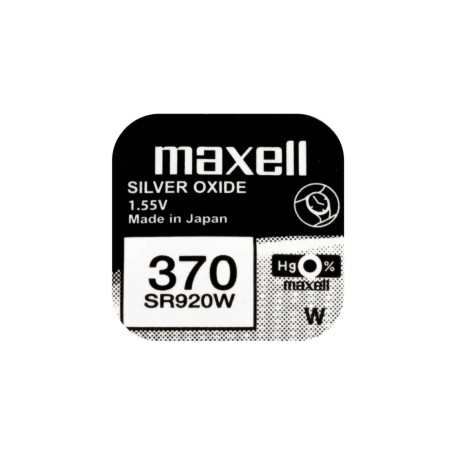 Baterie ceas Maxell SR920W V370 SR69 1.55V, oxid de argint, 10buc/cutie