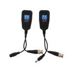 Video balun HD pasiv cu alimentare, mufa RJ45 Well