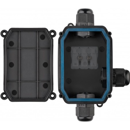 caseta de protectie ip66 cu terminale cu surub pg9, goobay