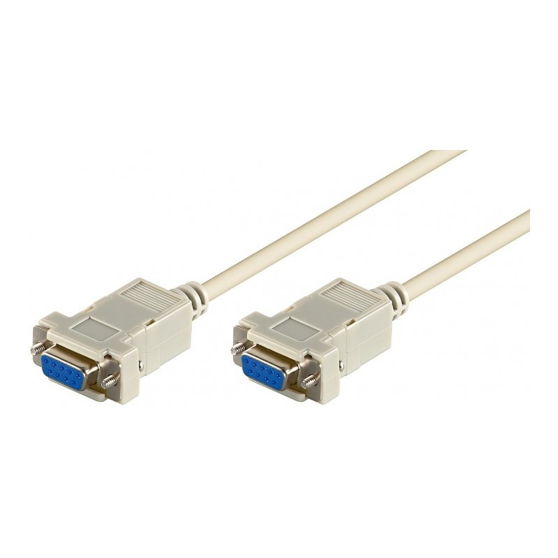 cablu serial null modem 9p mama - 9p mama 2m, goobay
