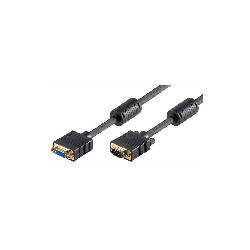 cablu extensie monitor vga tata - vga tata, svga, 5m, goobay