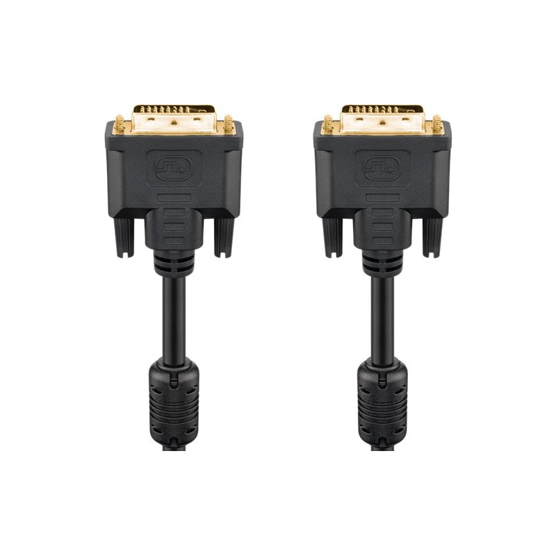 cablu dvi-d 24+1p tata - dvi-d 24+1p tata, 5m, goobay