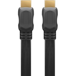 cablu plat hdmi 19 pini tata  hdmi 19 pini tata, 1.4, functie ethernet, 5 m, goobay