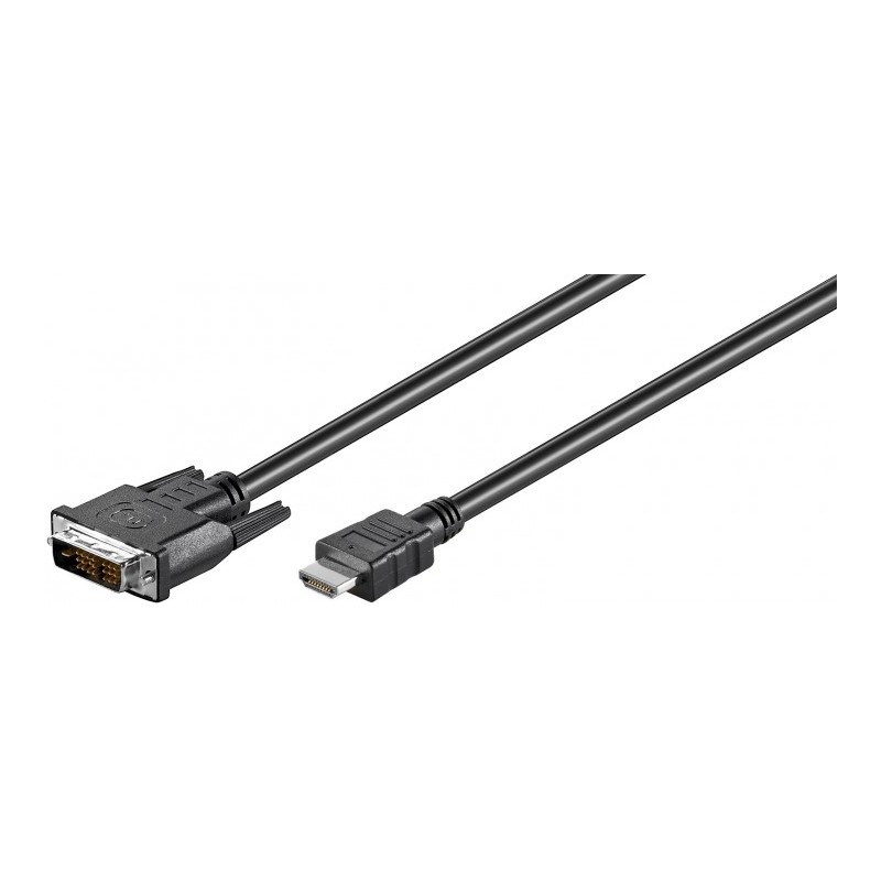 cablu hdmi-d 19p tata - dvi-d 18+1p single link tata 1m