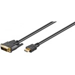 cablu hdmi-d 19p tata - dvi-d 18+1p single link tata 1m, aurit cablu hdmi-d 19p tata - dvi-d 18+1p single link tata 1m, aurit