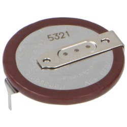 Acumul: Li VL2020 3V 20mAh Term:2pin Ø20x2,7mm -20÷60°C VL-2020/HFN