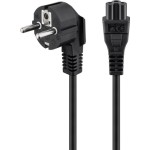 cablu de alimentare calculator schuko 90 grade tata - cce tata negru 3m, goobay