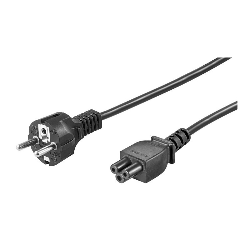cablu alimentare laptop schuko tata drept - ec320-c5 mama negru 1.8m goobay
