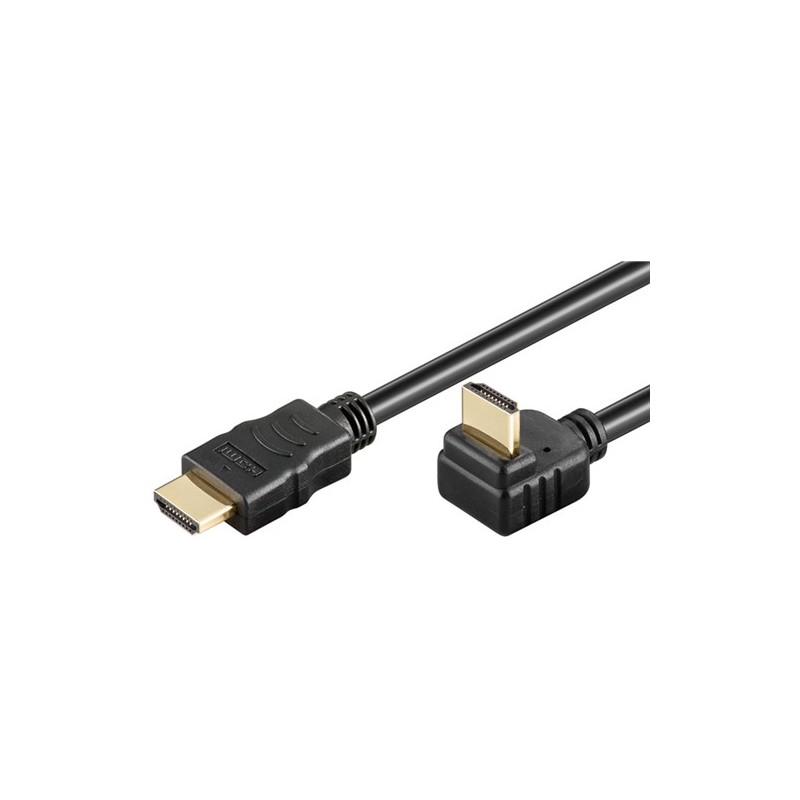 cablu hdmi hispeed cu ethernet 90° 2m 4k 30hz goobay