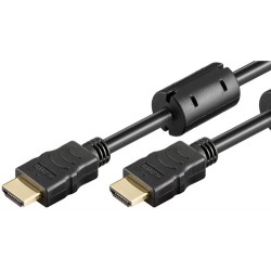 cablu hdmi tata - hdmi tata cu ethernet contacte aurite 15m goobay