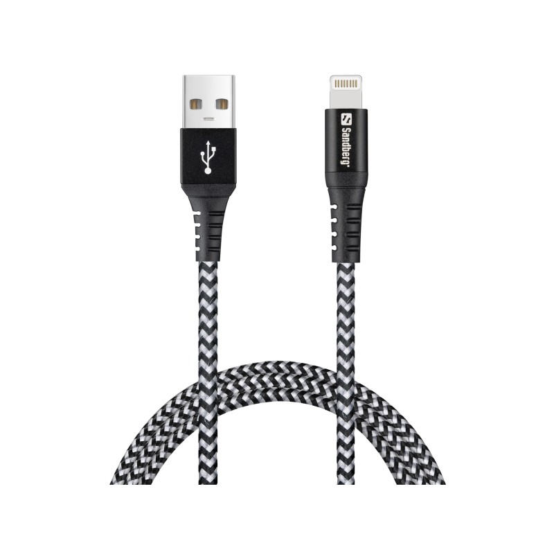 cablu usb 2.0 a tata - lightning sandberg 441-35 survivor, 1m