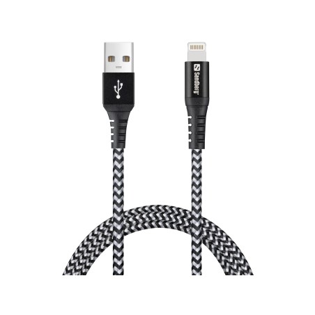 cablu usb 2.0 a tata - lightning sandberg 441-35 survivor, 1m