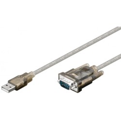 cablu convertor serial rs232 9p d-sub tata, 1.5m, goobay